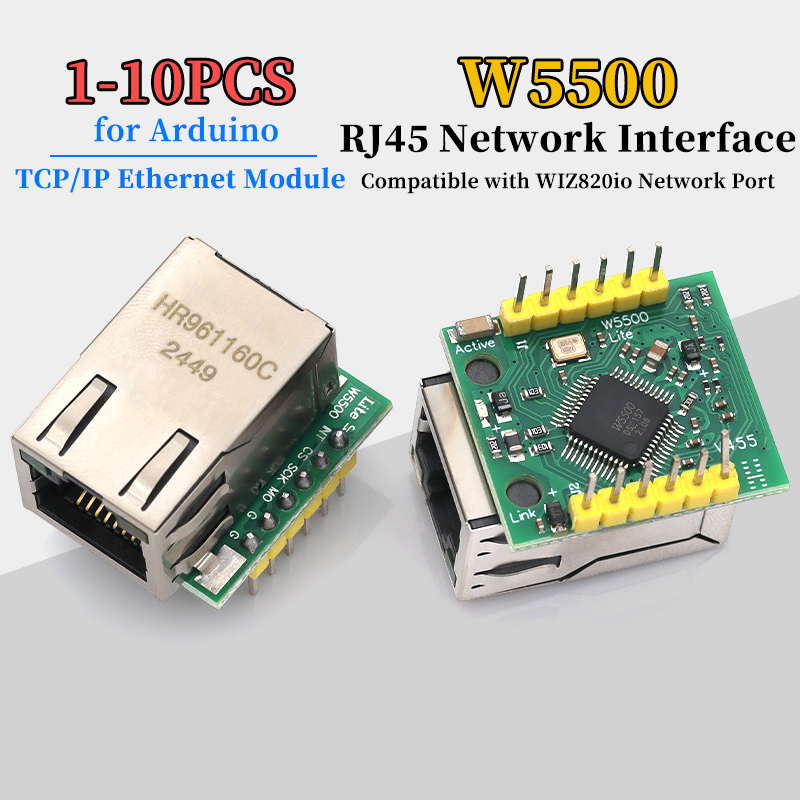 Ethernet Module W5500 - Модуль Ethernet W5500 (1/5/10 шт.) с