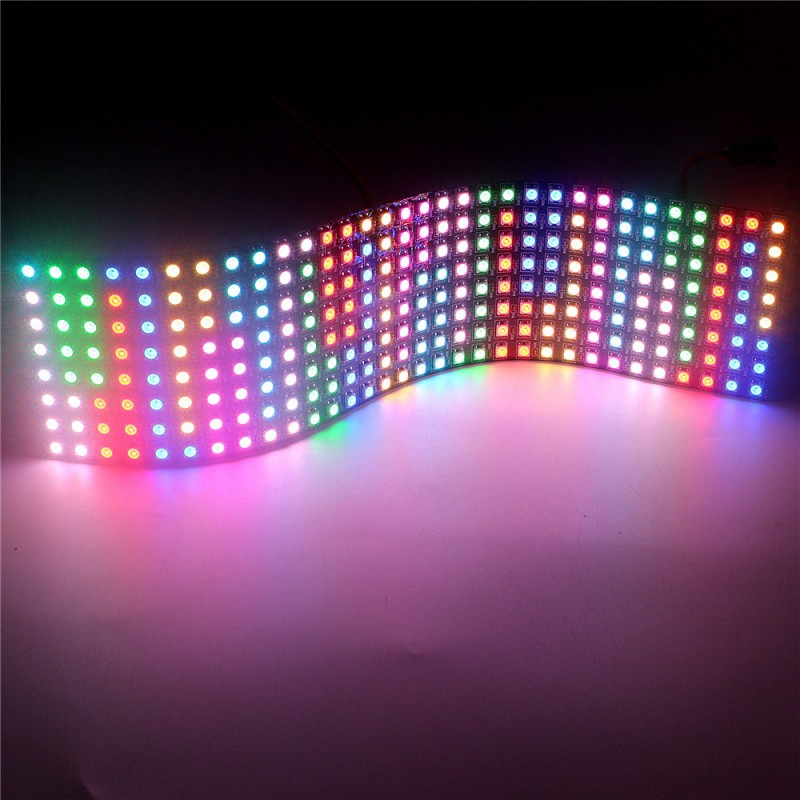 DC12V WS2815 DC5V WS2812B RGB  – обзор и цена Rgb Led Matrix 8X8